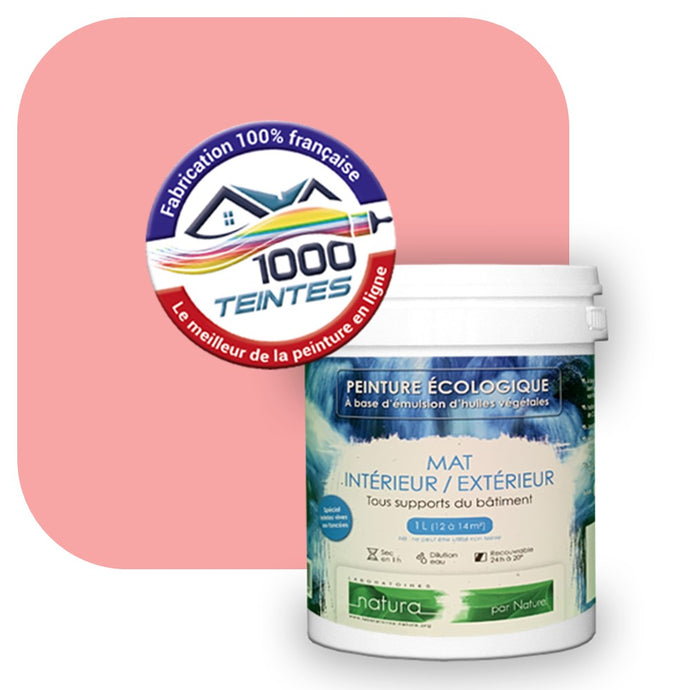 Peinture écologique Natura Tassili® Les Rouges (L'Atelier by Edicolor 111C/111-C/111C1) Intérieur/Extérieur MAT