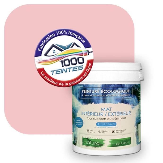 Peinture écologique Natura Tassili® Les Rouges (L'Atelier by Edicolor 114B/114-B/114B1) Intérieur/Extérieur MAT