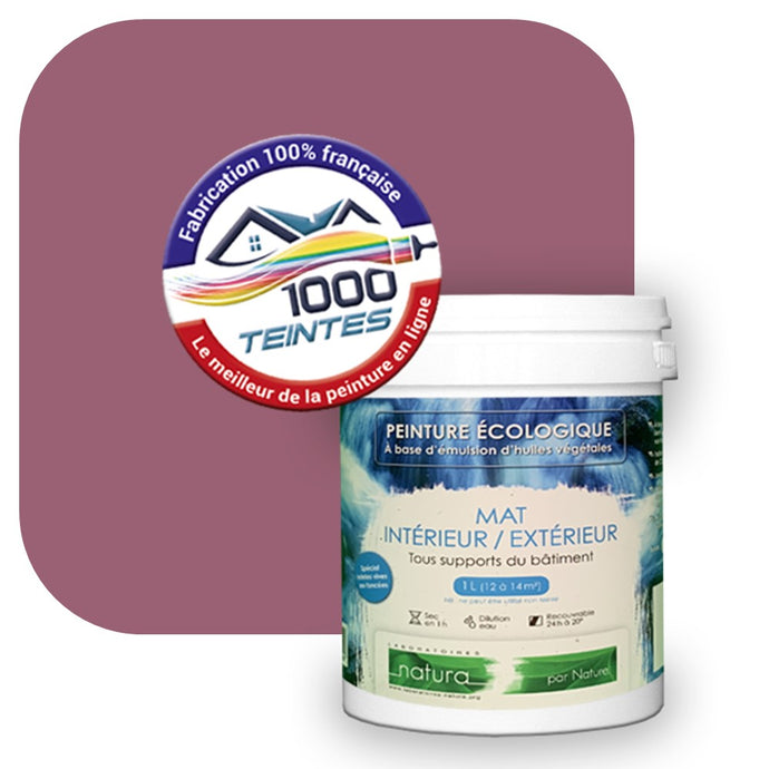 Peinture écologique Natura Tassili® Les Rouges (L'Atelier by Edicolor 117C/117-C/117C1) Intérieur/Extérieur MAT