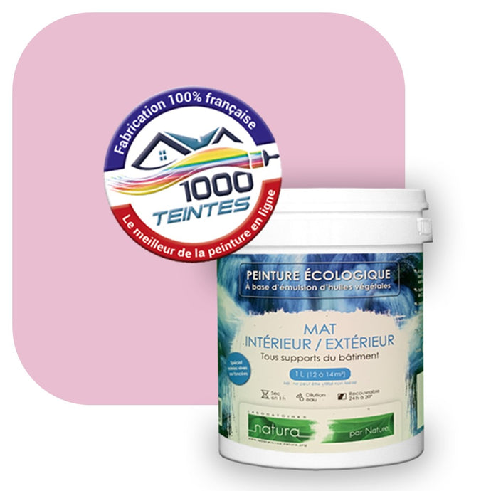 Peinture écologique Natura Tassili® Les Violets (L'Atelier by Edicolor 122A/122-A/122A1) Intérieur/Extérieur MAT