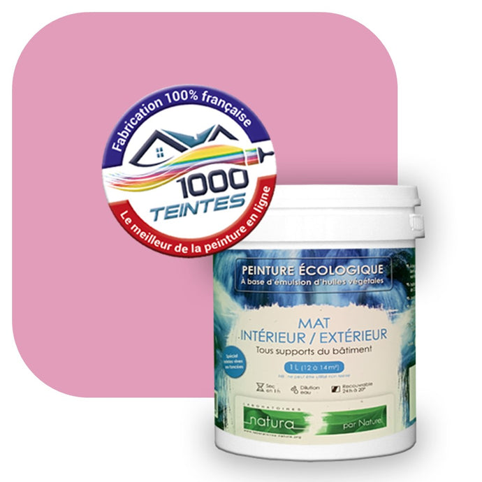 Peinture écologique Natura Tassili® Les Violets (L'Atelier by Edicolor 122B/122-B/122B1) Intérieur/Extérieur MAT