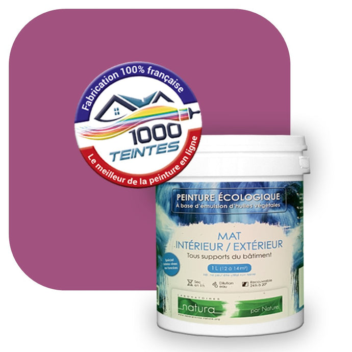 Peinture écologique Natura Tassili® Les Violets (L'Atelier by Edicolor 123D/123-D/123D1) Intérieur/Extérieur MAT