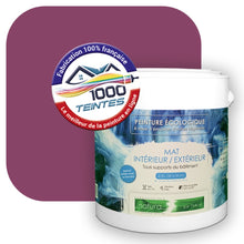 Charger l&#39;image dans la galerie, Peinture écologique Natura Tassili® Les Violets (L&#39;Atelier by Edicolor 123E/123-E/123E1) Intérieur/Extérieur MAT
