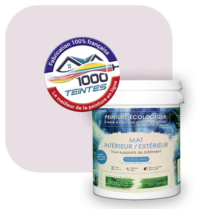 Peinture écologique Natura Tassili® Les Violets (L'Atelier by Edicolor 126A/126-A/126A1) Intérieur/Extérieur MAT