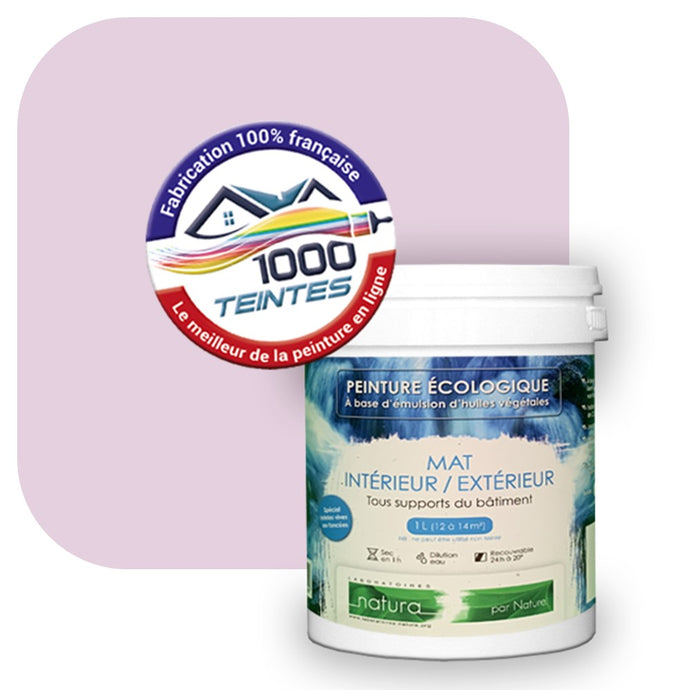 Peinture écologique Natura Tassili® Les Violets (L'Atelier by Edicolor 126B/126-B/126B1) Intérieur/Extérieur MAT