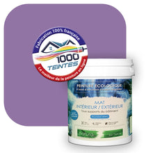 Charger l&#39;image dans la galerie, Peinture écologique Natura Tassili® Les Violets (L&#39;Atelier by Edicolor 130B/130-B/130B1) Intérieur/Extérieur MAT
