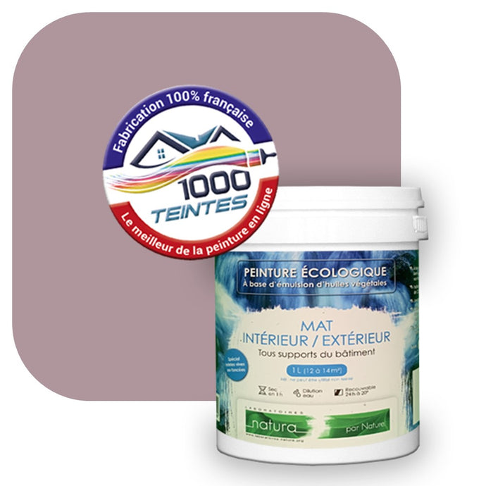 Peinture écologique Natura Tassili® Les Violets (L'Atelier by Edicolor 132D/132-D/132D1) Intérieur/Extérieur MAT