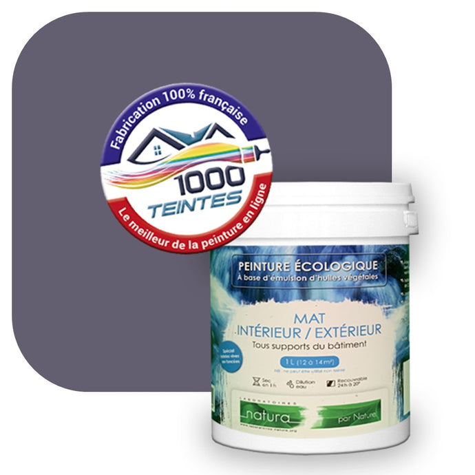 Peinture écologique Natura Tassili® Les Violets (L'Atelier by Edicolor 135E/135-E/135E1) Intérieur/Extérieur MAT