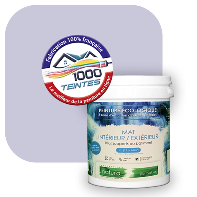 Peinture écologique Natura Tassili® Les Violets (L'Atelier by Edicolor 137A/137-A/137A1) Intérieur/Extérieur MAT