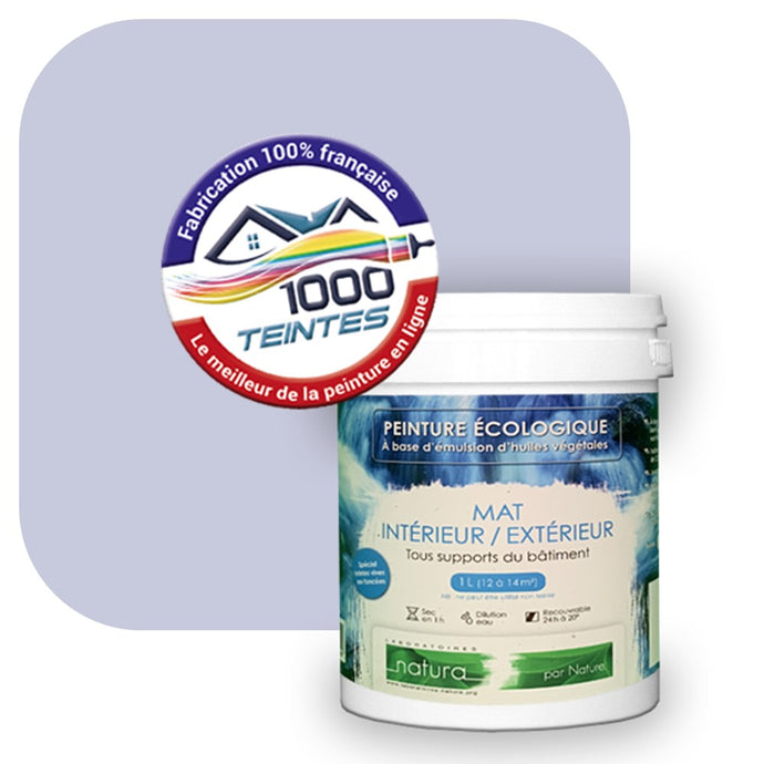 Peinture écologique Natura Tassili® Les Violets (L'Atelier by Edicolor 138B/138-B/138B1) Intérieur/Extérieur MAT