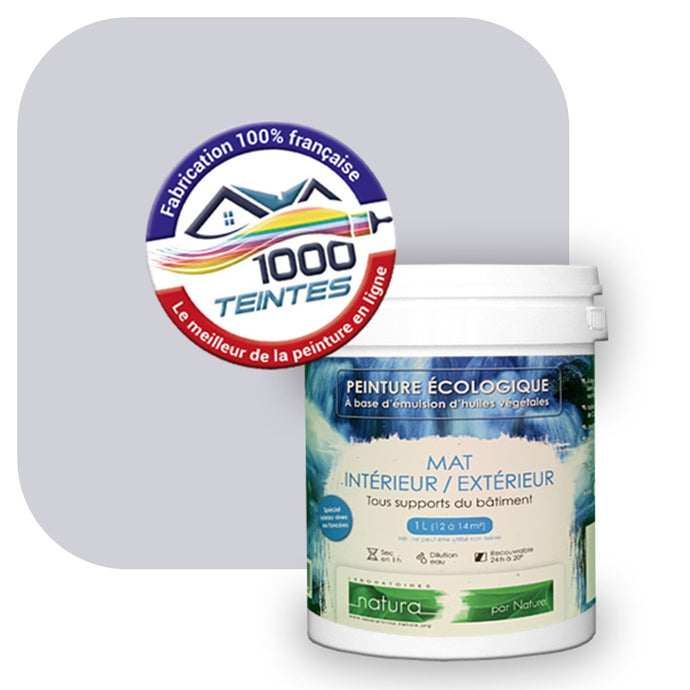 Peinture écologique Natura Tassili® Les Violets (L'Atelier by Edicolor 139B/139-B/139B1) Intérieur/Extérieur MAT