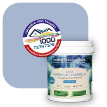 Charger l&#39;image dans la galerie, Peinture écologique Natura Tassili® Les Bleus (L&#39;Atelier by Edicolor 141B/141-B/141B1) Intérieur/Extérieur MAT
