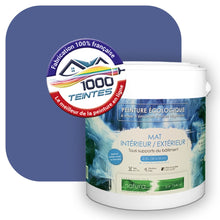 Charger l&#39;image dans la galerie, Peinture écologique Natura Tassili® Les Bleus (L&#39;Atelier by Edicolor 141E/141-E/141E1) Intérieur/Extérieur MAT
