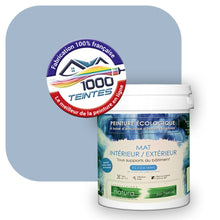 Charger l&#39;image dans la galerie, Peinture écologique Natura Tassili® Les Bleus (L&#39;Atelier by Edicolor 143C/143-C/143C1) Intérieur/Extérieur MAT
