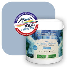 Charger l&#39;image dans la galerie, Peinture écologique Natura Tassili® Les Bleus (L&#39;Atelier by Edicolor 143C/143-C/143C1) Intérieur/Extérieur MAT
