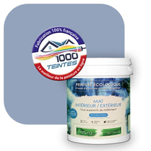 Charger l&#39;image dans la galerie, Peinture écologique Natura Tassili® Les Bleus (L&#39;Atelier by Edicolor 143D/143-D/143D1) Intérieur/Extérieur MAT
