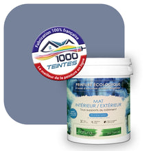 Charger l&#39;image dans la galerie, Peinture écologique Natura Tassili® Les Bleus (L&#39;Atelier by Edicolor 145A/145-A/145A1) Intérieur/Extérieur MAT
