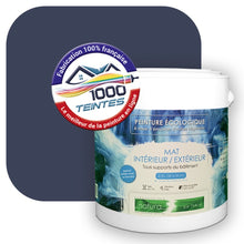 Charger l&#39;image dans la galerie, Peinture écologique Natura Tassili® Les Bleus (L&#39;Atelier by Edicolor 145E/145-E/145E1) Intérieur/Extérieur MAT
