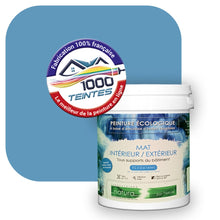 Charger l&#39;image dans la galerie, Peinture écologique Natura Tassili® Les Bleus (L&#39;Atelier by Edicolor 148D/148-D/148D1) Intérieur/Extérieur MAT
