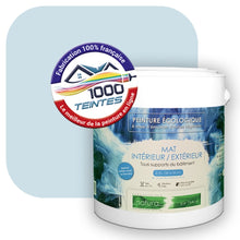 Charger l&#39;image dans la galerie, Peinture écologique Natura Tassili® Les Bleus (L&#39;Atelier by Edicolor 153A/153-A/153A1) Intérieur/Extérieur MAT
