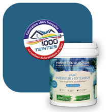 Charger l&#39;image dans la galerie, Peinture écologique Natura Tassili® Les Bleus (L&#39;Atelier by Edicolor 154E/154-E/154E1) Intérieur/Extérieur MAT
