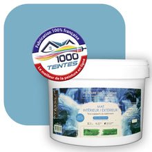 Charger l&#39;image dans la galerie, Peinture écologique Natura Tassili® Les Bleus (L&#39;Atelier by Edicolor 156C/156-C/156C1) Intérieur/Extérieur MAT
