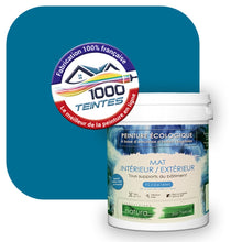 Charger l&#39;image dans la galerie, Peinture écologique Natura Tassili® Les Bleus (L&#39;Atelier by Edicolor 158E/158-E/158E1) Intérieur/Extérieur MAT
