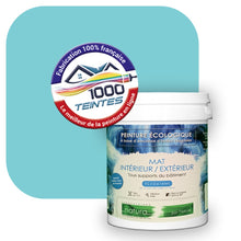 Charger l&#39;image dans la galerie, Peinture écologique Natura Tassili® Les Bleus (L&#39;Atelier by Edicolor 162B/162-B/162B1) Intérieur/Extérieur MAT
