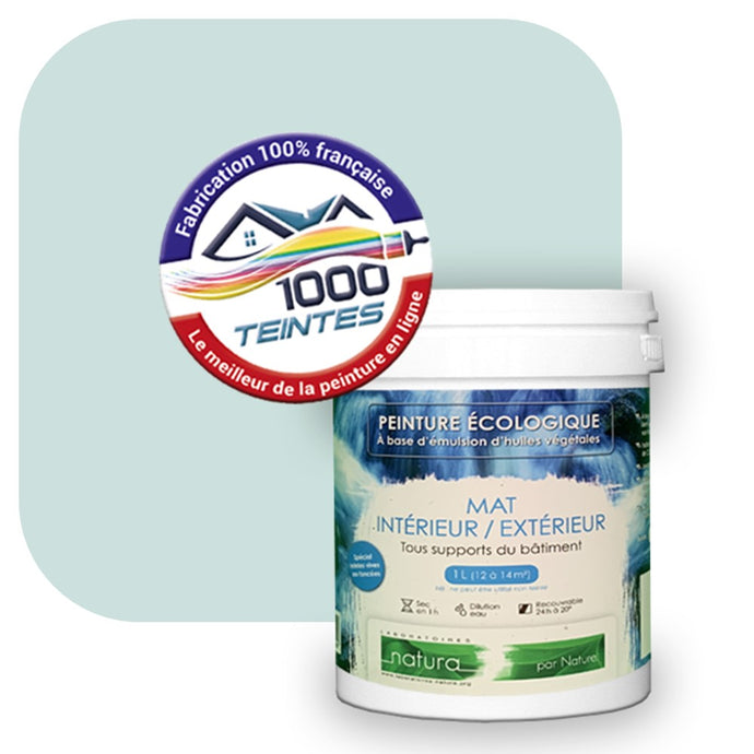 Peinture écologique Natura Tassili® Les Bleus (L'Atelier by Edicolor 164A/164-A/164A1) Intérieur/Extérieur MAT