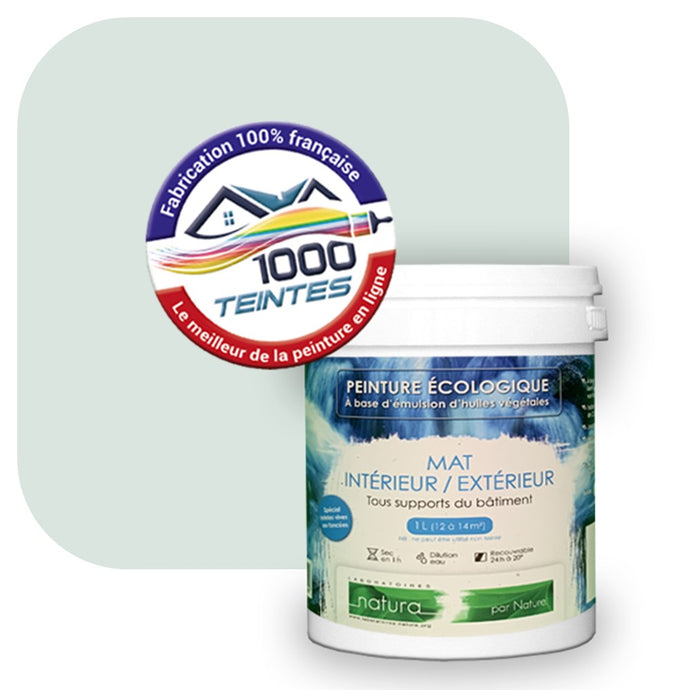 Peinture écologique Natura Tassili® Les Bleus (L'Atelier by Edicolor 166A/166-A/166A1) Intérieur/Extérieur MAT