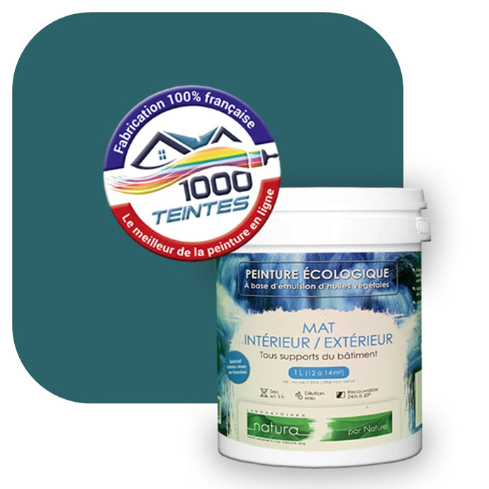 Peinture écologique Natura Tassili® Les Bleus (L'Atelier by Edicolor 167E/167-E/167E1) Intérieur/Extérieur MAT