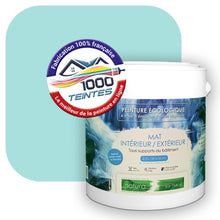 Charger l&#39;image dans la galerie, Peinture écologique Natura Tassili® Les Bleus (L&#39;Atelier by Edicolor 169A/169-A/169A1) Intérieur/Extérieur MAT
