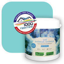 Charger l&#39;image dans la galerie, Peinture écologique Natura Tassili® Les Bleus (L&#39;Atelier by Edicolor 169B/169-B/169B1) Intérieur/Extérieur MAT
