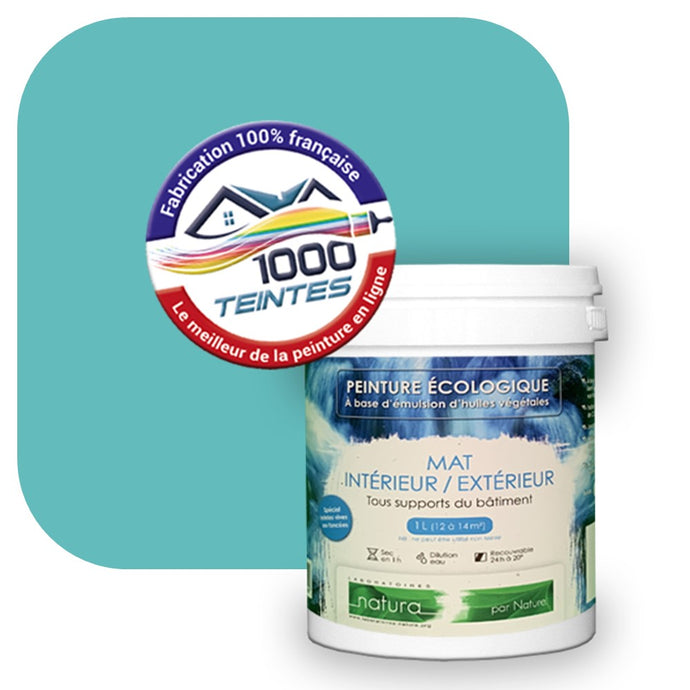 Peinture écologique Natura Tassili® Les Bleus (L'Atelier by Edicolor 170D/170-D/170D1) Intérieur/Extérieur MAT