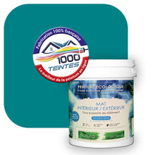 Charger l&#39;image dans la galerie, Peinture écologique Natura Tassili® Les Bleus (L&#39;Atelier by Edicolor 171D/171-D/171D1) Intérieur/Extérieur MAT
