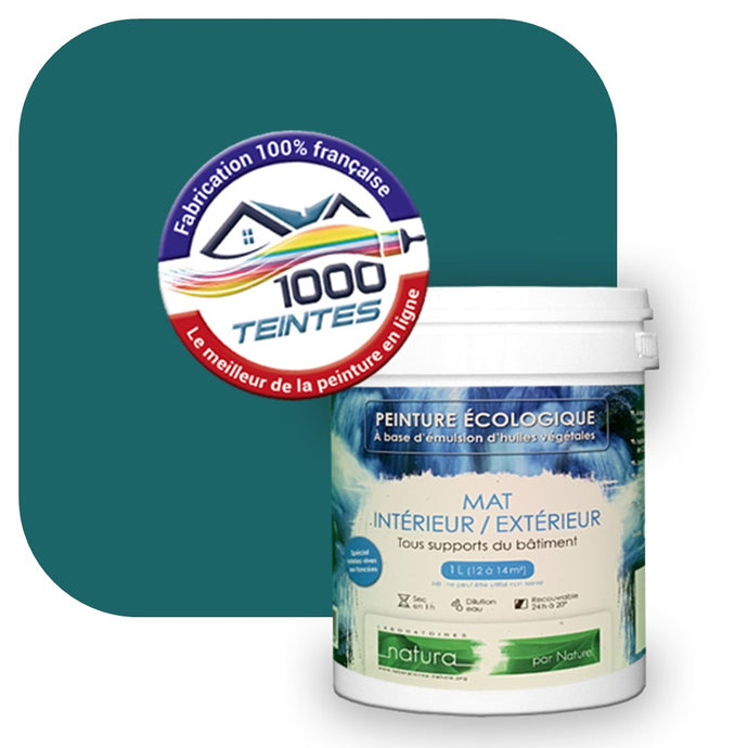 Peinture écologique Natura Tassili® Les Bleus (L'Atelier by Edicolor 171E/171-E/171E1) Intérieur/Extérieur MAT