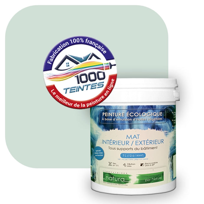 Peinture écologique Natura Tassili® Les Verts (L'Atelier by Edicolor 173B/173-B/173B1) Intérieur/Extérieur MAT