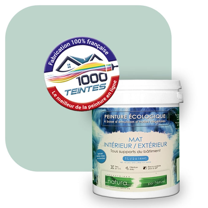 Peinture écologique Natura Tassili® Les Verts (L'Atelier by Edicolor 173C/173-C/173C1) Intérieur/Extérieur MAT