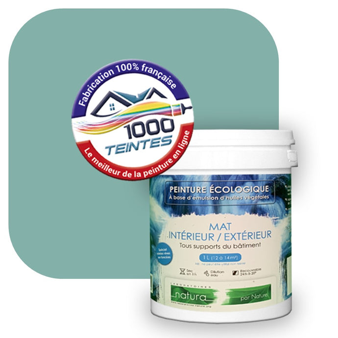 Peinture écologique Natura Tassili® Les Verts (L'Atelier by Edicolor 173D/173-D/173D1) Intérieur/Extérieur MAT