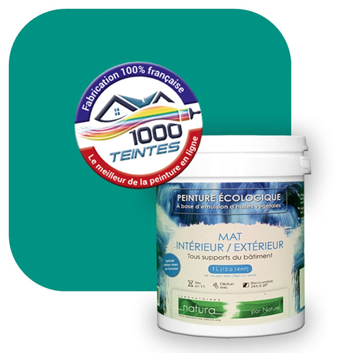 Peinture écologique Natura Tassili® Les Verts (L'Atelier by Edicolor 174C/174-C/174C1) Intérieur/Extérieur MAT