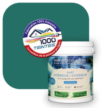 Charger l&#39;image dans la galerie, Peinture écologique Natura Tassili® Les Verts (L&#39;Atelier by Edicolor 175E/175-E/175E1) Intérieur/Extérieur MAT
