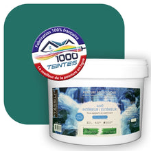 Charger l&#39;image dans la galerie, Peinture écologique Natura Tassili® Les Verts (L&#39;Atelier by Edicolor 175E/175-E/175E1) Intérieur/Extérieur MAT
