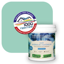 Charger l&#39;image dans la galerie, Peinture écologique Natura Tassili® Les Verts (L&#39;Atelier by Edicolor 176B/176-B/176B1) Intérieur/Extérieur MAT
