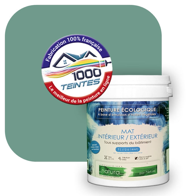 Peinture écologique Natura Tassili® Les Verts (L'Atelier by Edicolor 177C/177-C/177C1) Intérieur/Extérieur MAT