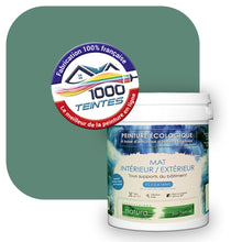 Charger l&#39;image dans la galerie, Peinture écologique Natura Tassili® Les Verts (L&#39;Atelier by Edicolor 177D/177-D/177D1) Intérieur/Extérieur MAT
