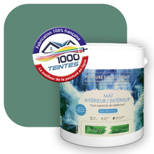 Charger l&#39;image dans la galerie, Peinture écologique Natura Tassili® Les Verts (L&#39;Atelier by Edicolor 177D/177-D/177D1) Intérieur/Extérieur MAT
