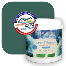 Charger l&#39;image dans la galerie, Peinture écologique Natura Tassili® Les Verts (L&#39;Atelier by Edicolor 177E/177-E/177E1) Intérieur/Extérieur MAT
