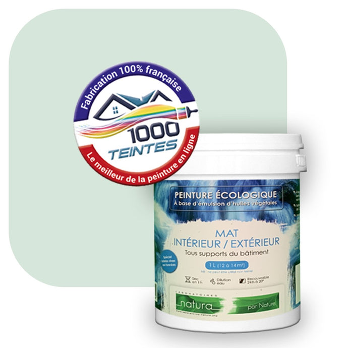Peinture écologique Natura Tassili® Les Verts (L'Atelier by Edicolor 178A/178-A/178A1) Intérieur/Extérieur MAT