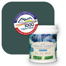 Charger l&#39;image dans la galerie, Peinture écologique Natura Tassili® Les Verts (L&#39;Atelier by Edicolor 178E/178-E/178E1) Intérieur/Extérieur MAT
