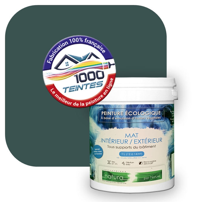 Peinture écologique Natura Tassili® Les Verts (L'Atelier by Edicolor 178E/178-E/178E1) Intérieur/Extérieur MAT